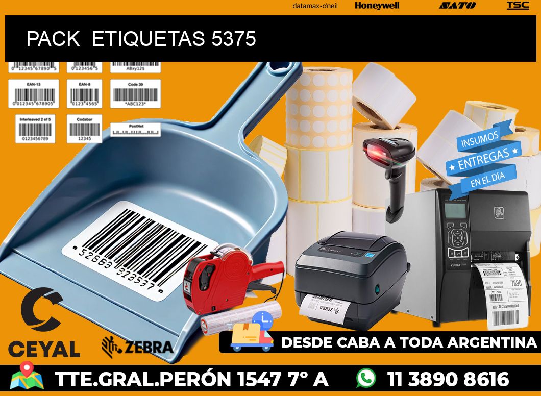 PACK  ETIQUETAS 5375