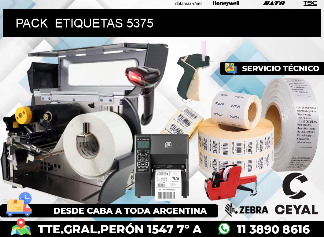 PACK  ETIQUETAS 5375