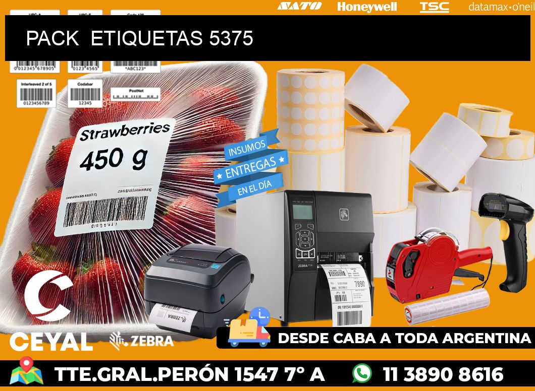 PACK  ETIQUETAS 5375