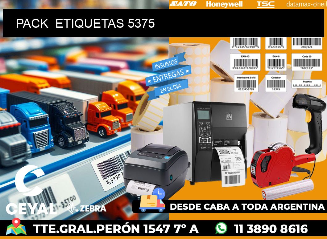 PACK  ETIQUETAS 5375