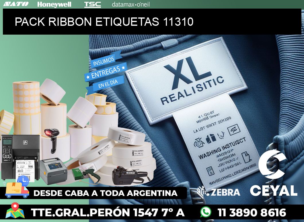 PACK RIBBON ETIQUETAS 11310