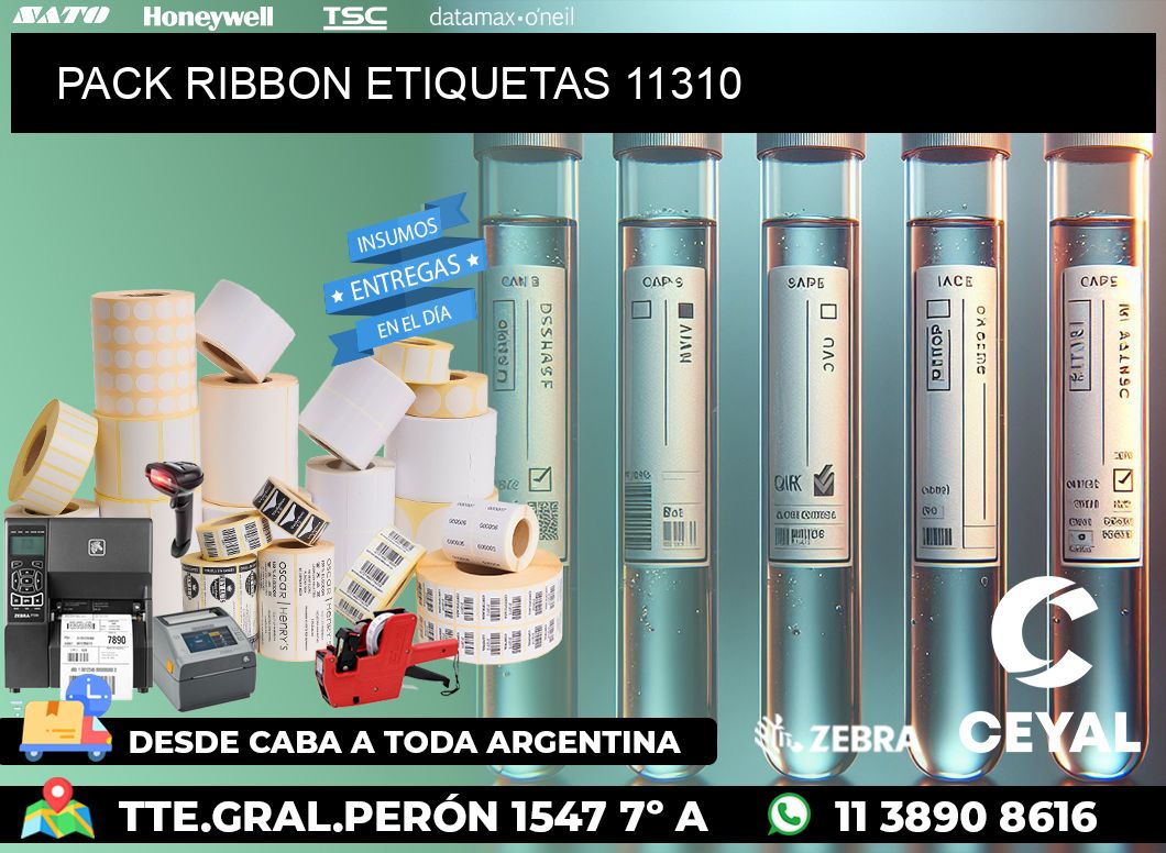 PACK RIBBON ETIQUETAS 11310