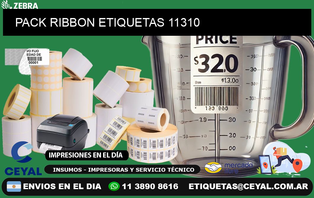 PACK RIBBON ETIQUETAS 11310
