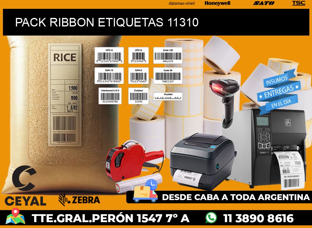 PACK RIBBON ETIQUETAS 11310