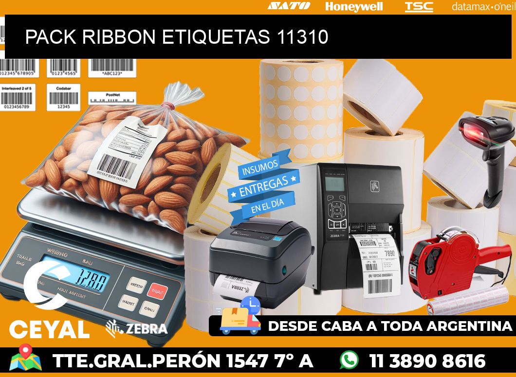 PACK RIBBON ETIQUETAS 11310