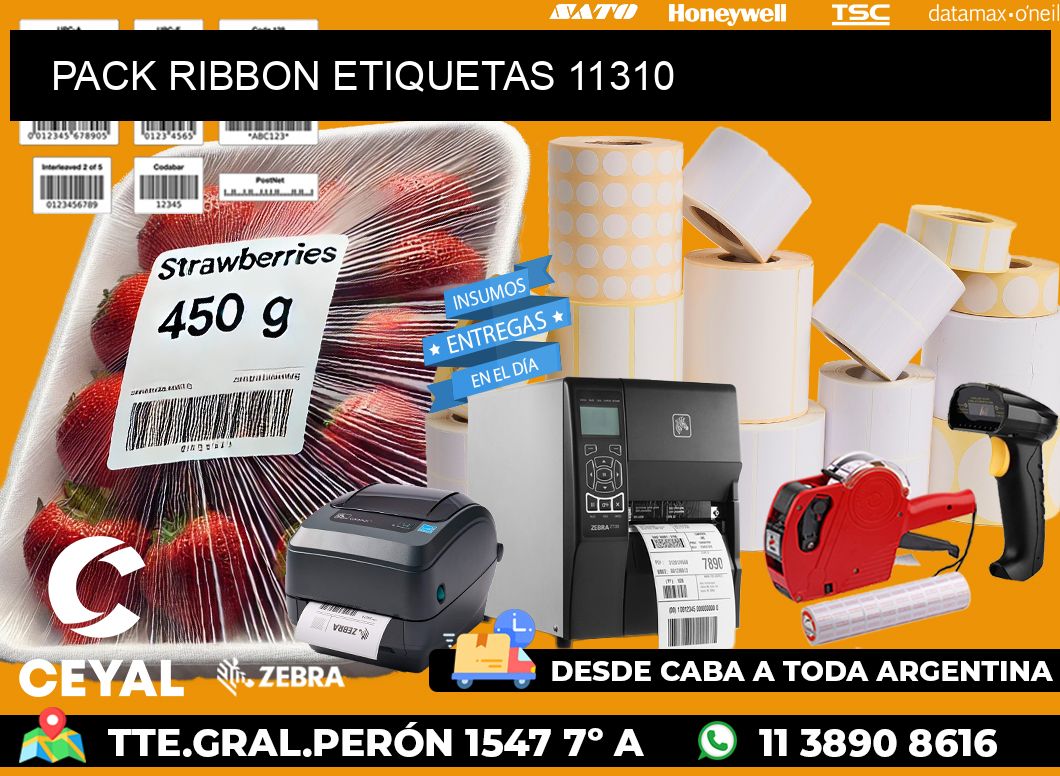 PACK RIBBON ETIQUETAS 11310
