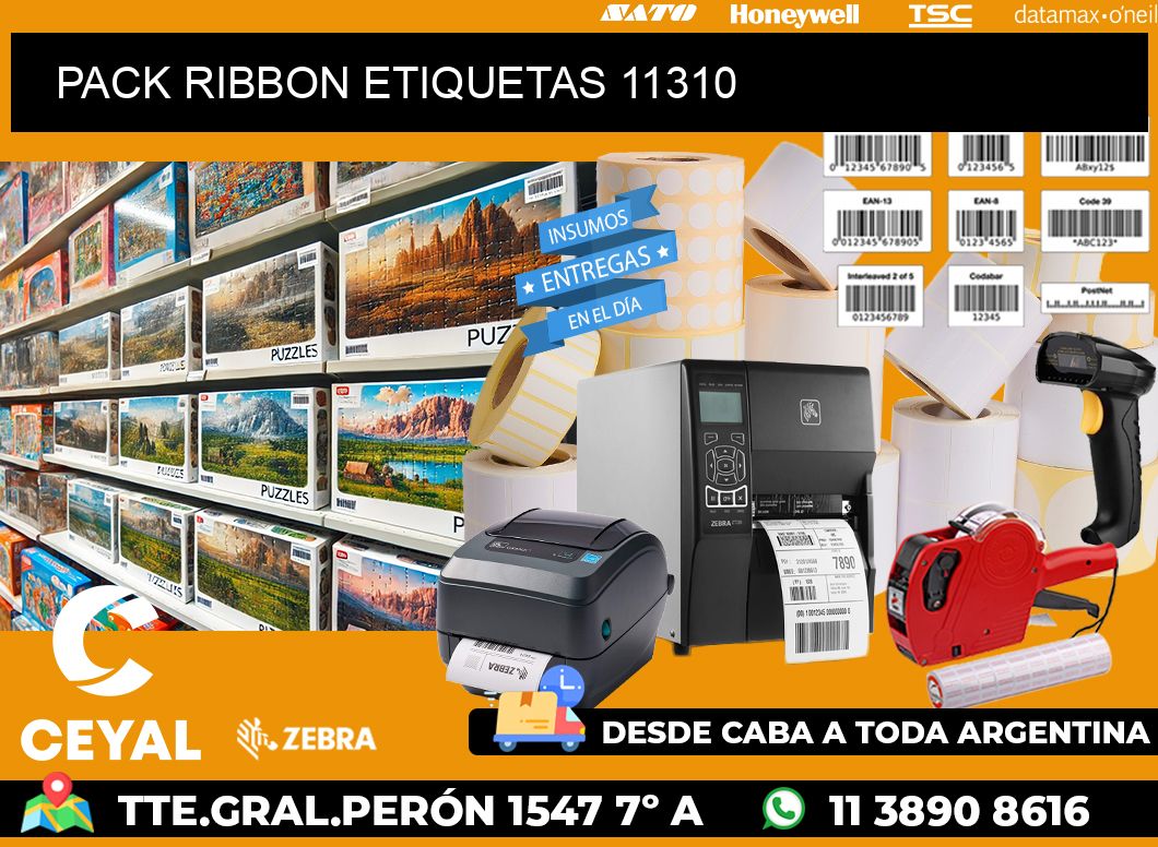PACK RIBBON ETIQUETAS 11310