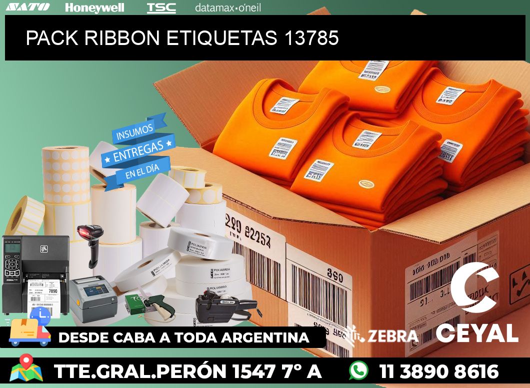 PACK RIBBON ETIQUETAS 13785