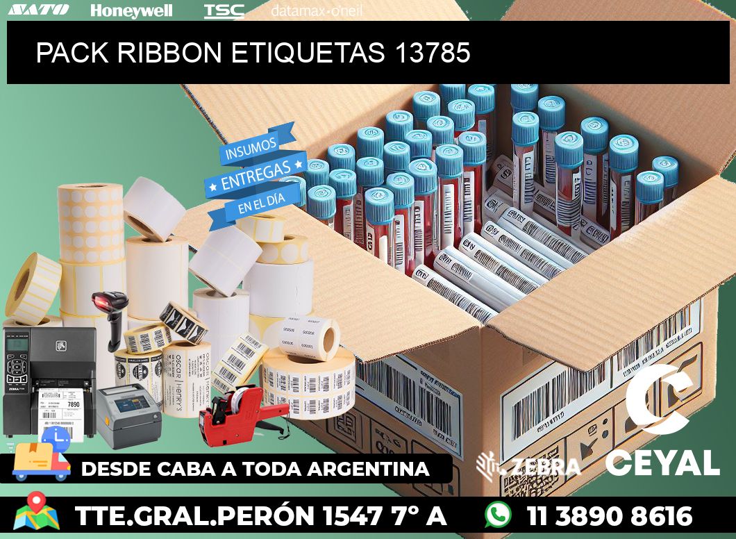 PACK RIBBON ETIQUETAS 13785