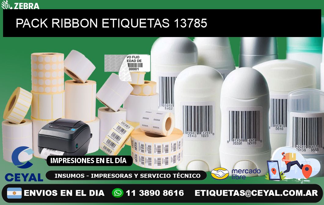 PACK RIBBON ETIQUETAS 13785