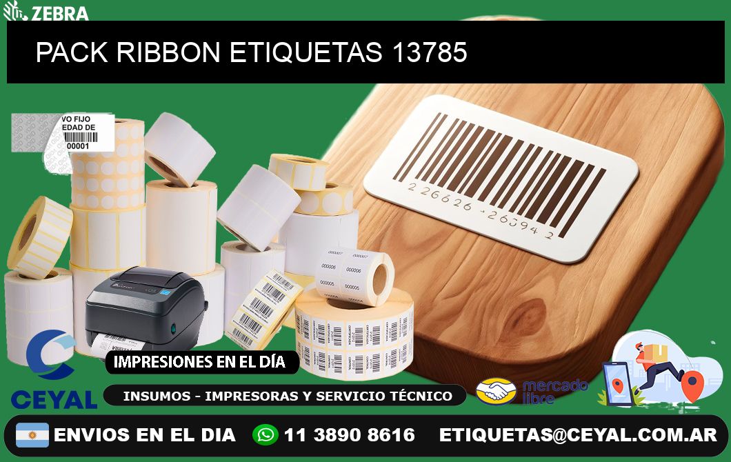 PACK RIBBON ETIQUETAS 13785