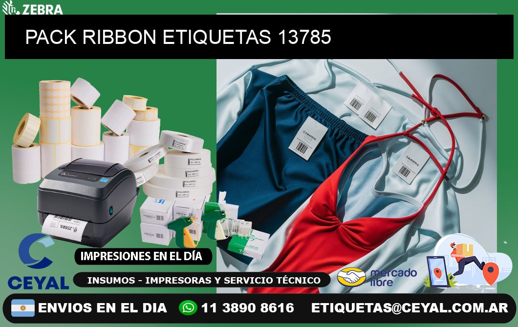 PACK RIBBON ETIQUETAS 13785