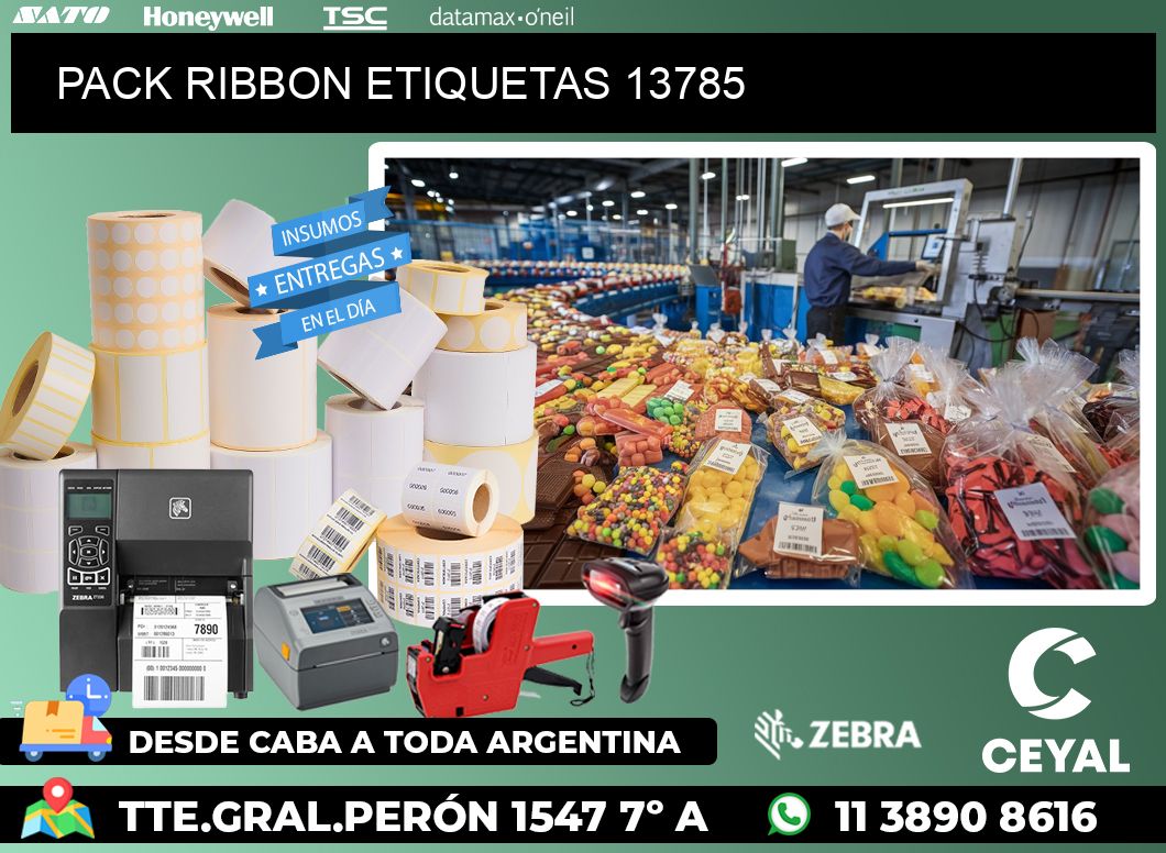 PACK RIBBON ETIQUETAS 13785