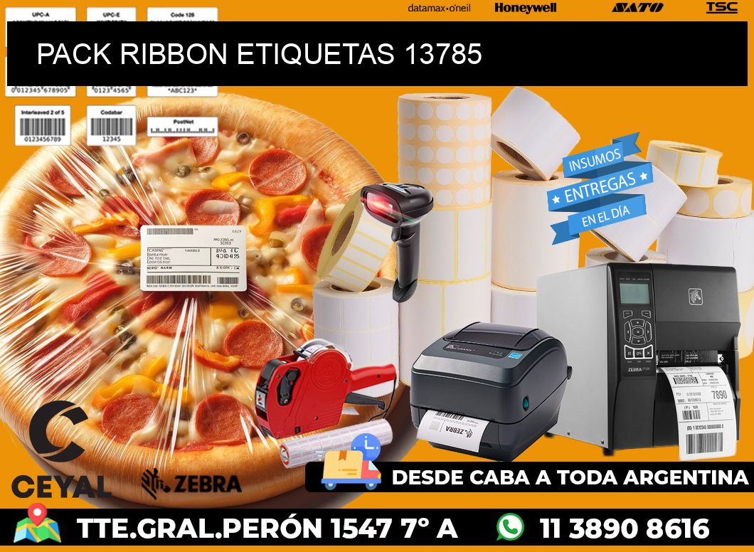 PACK RIBBON ETIQUETAS 13785