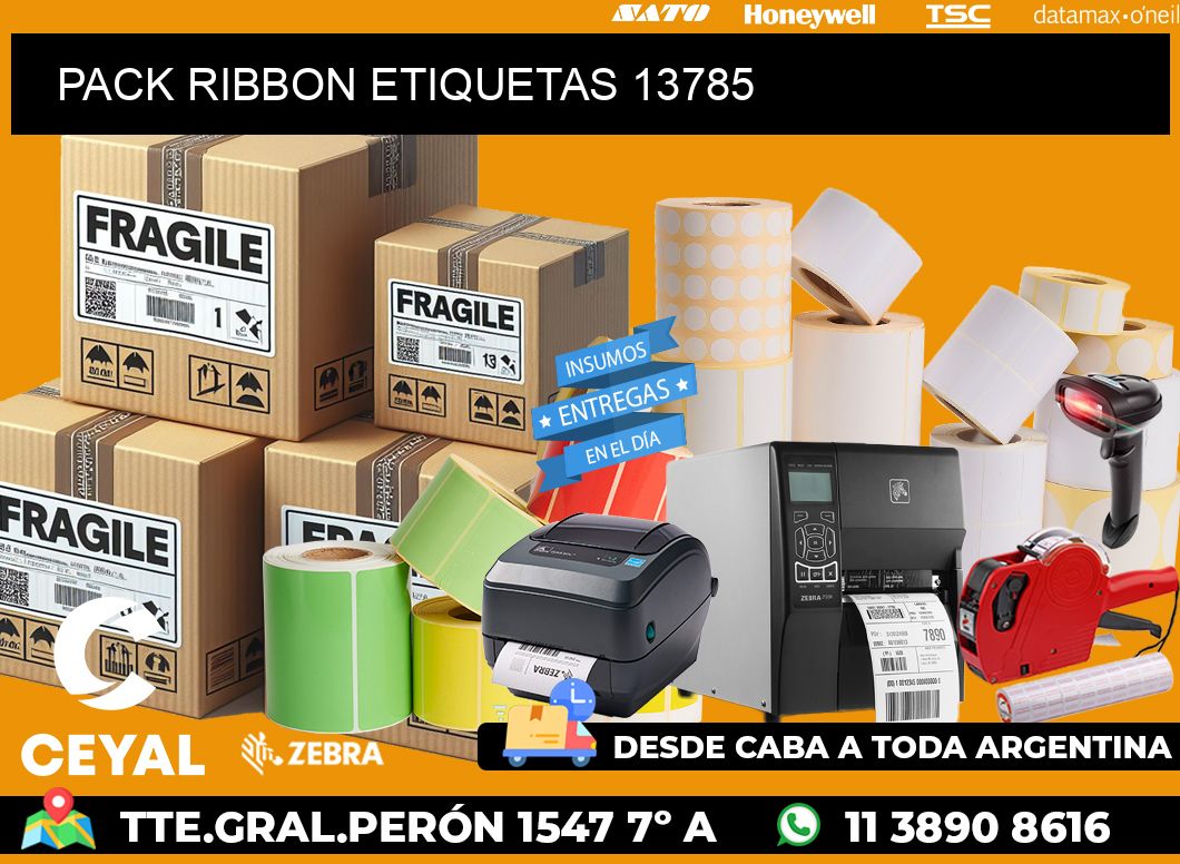 PACK RIBBON ETIQUETAS 13785