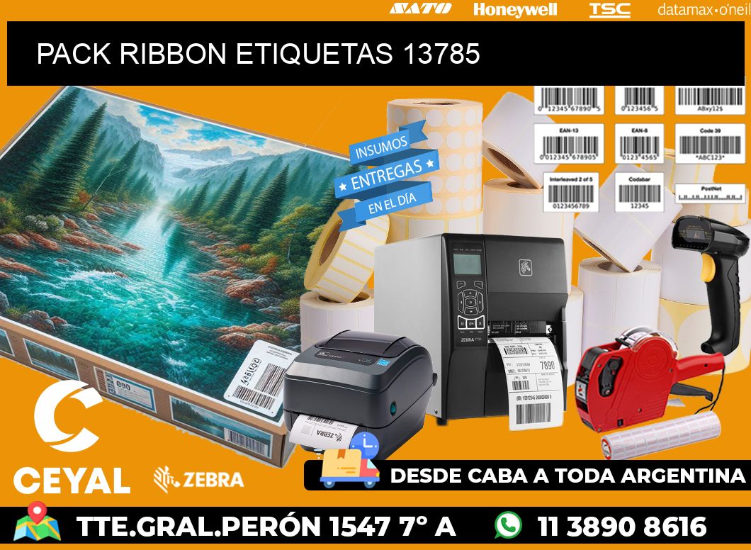 PACK RIBBON ETIQUETAS 13785