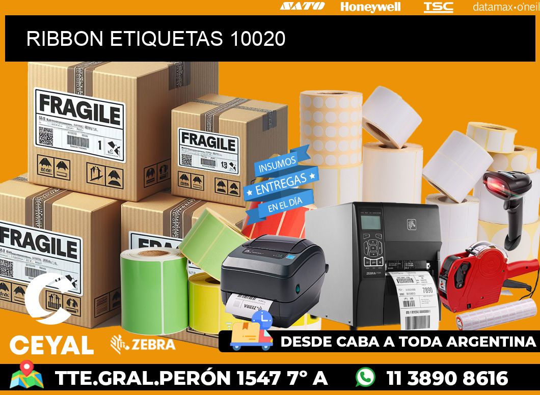 RIBBON ETIQUETAS 10020
