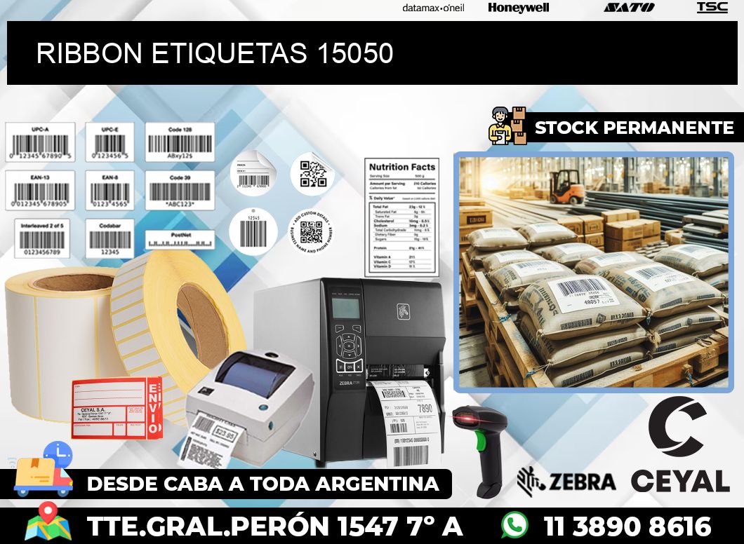 RIBBON ETIQUETAS 15050