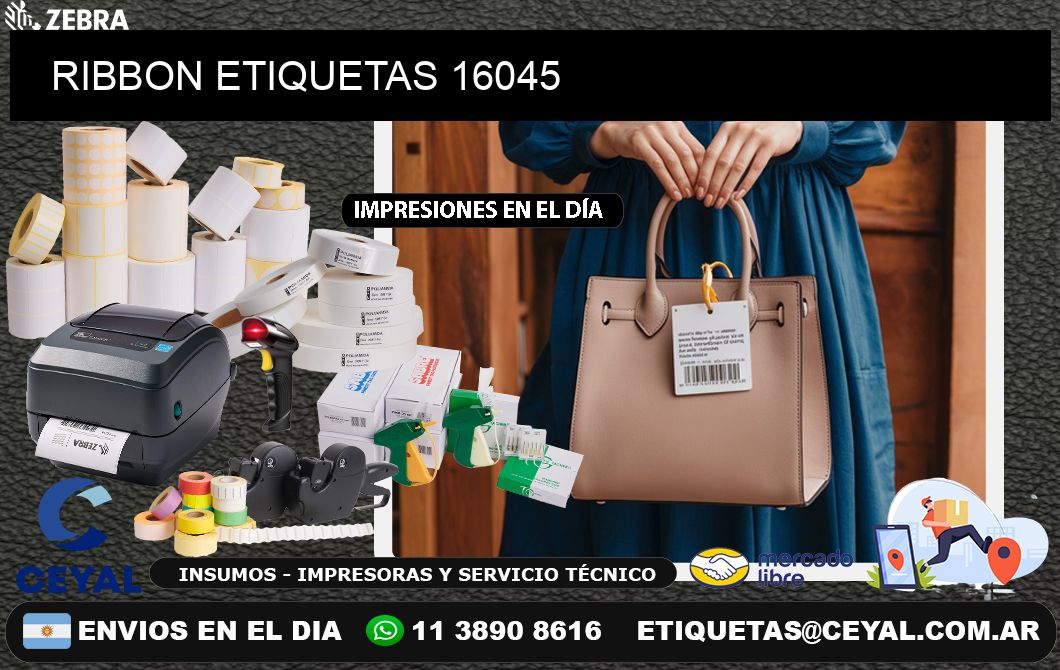 RIBBON ETIQUETAS 16045