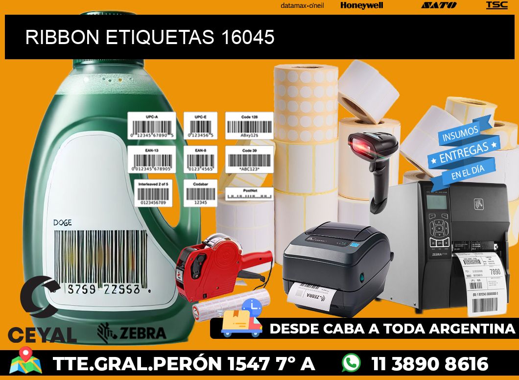RIBBON ETIQUETAS 16045
