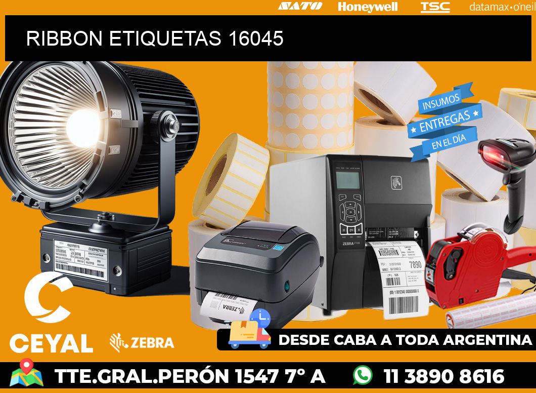 RIBBON ETIQUETAS 16045