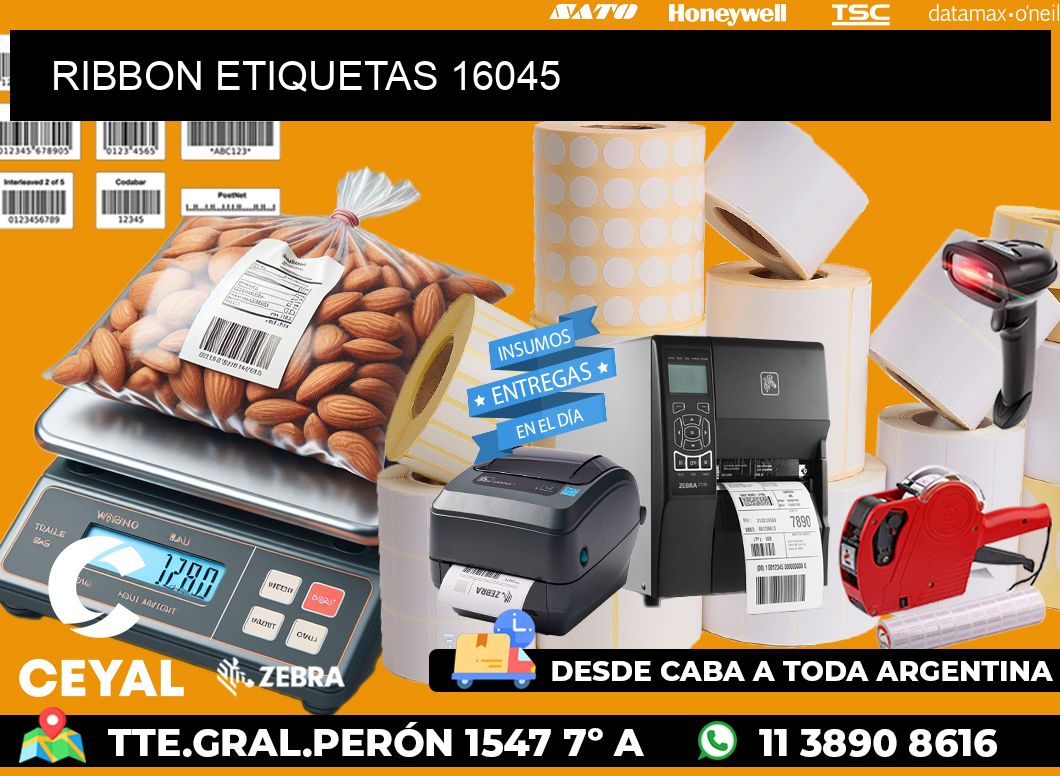 RIBBON ETIQUETAS 16045