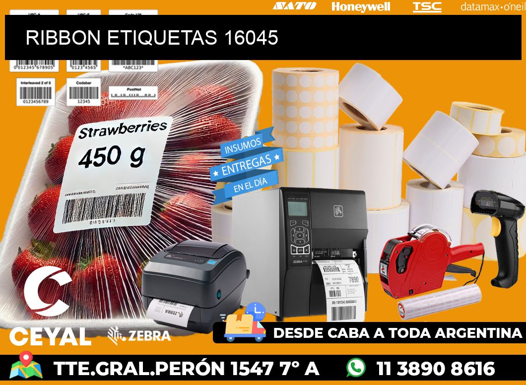 RIBBON ETIQUETAS 16045