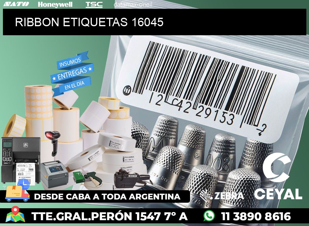 RIBBON ETIQUETAS 16045