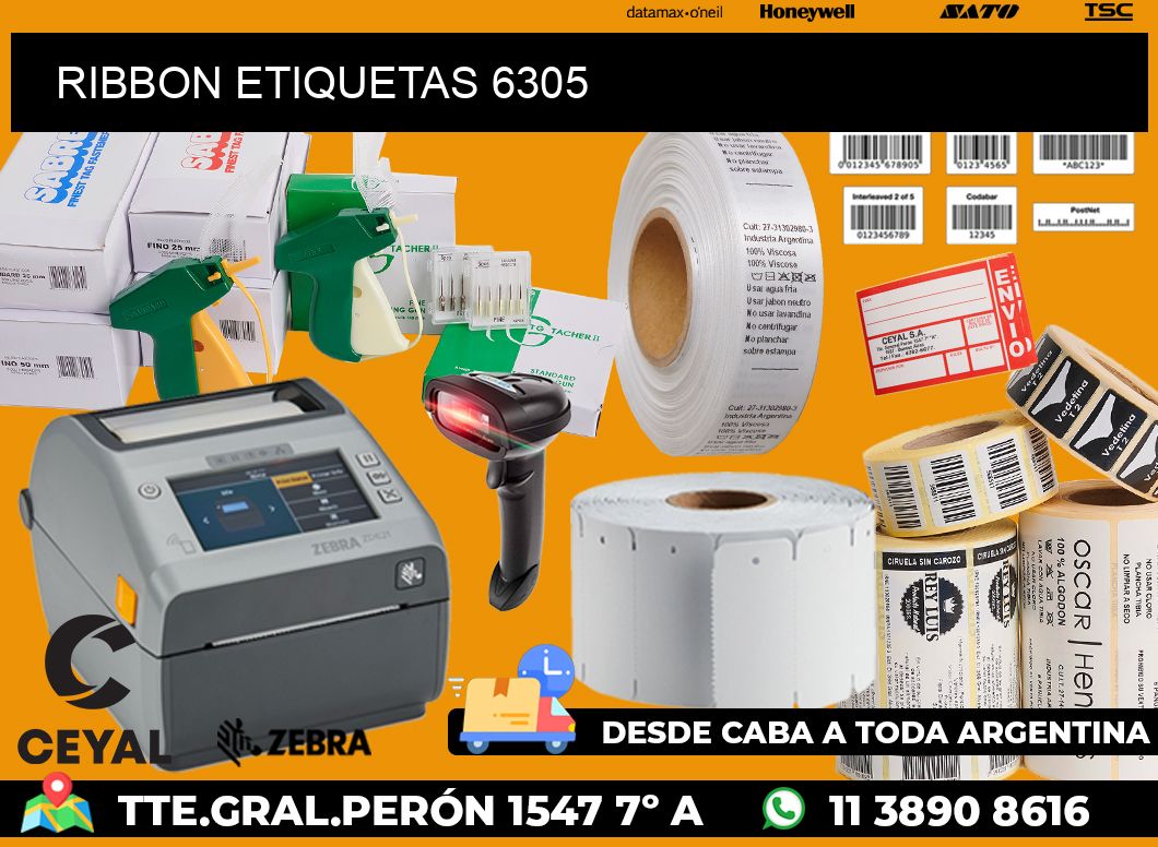 RIBBON ETIQUETAS 6305