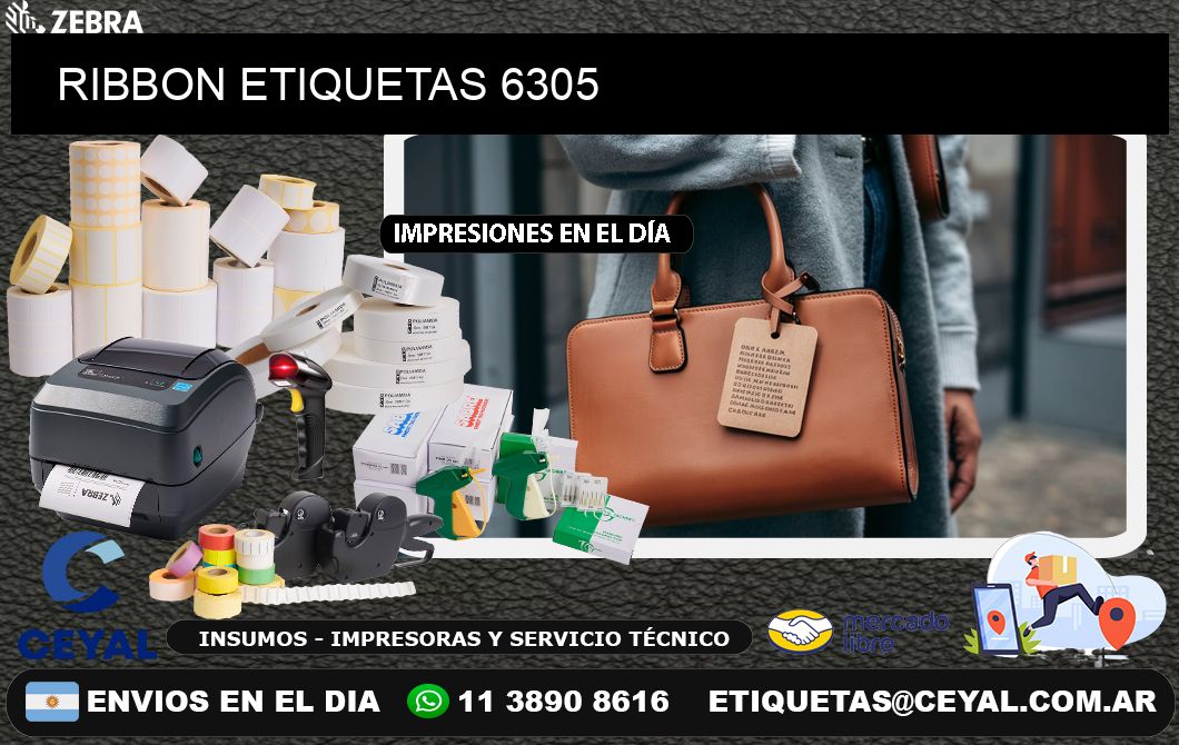 RIBBON ETIQUETAS 6305