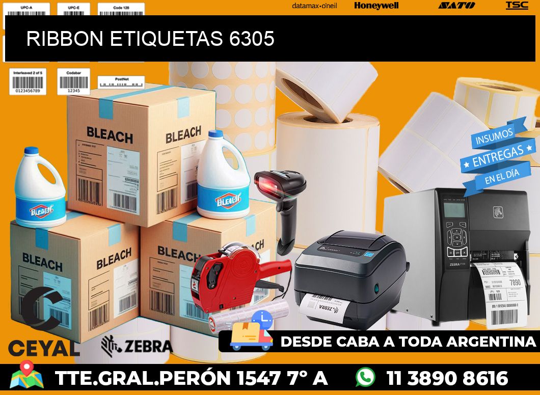 RIBBON ETIQUETAS 6305