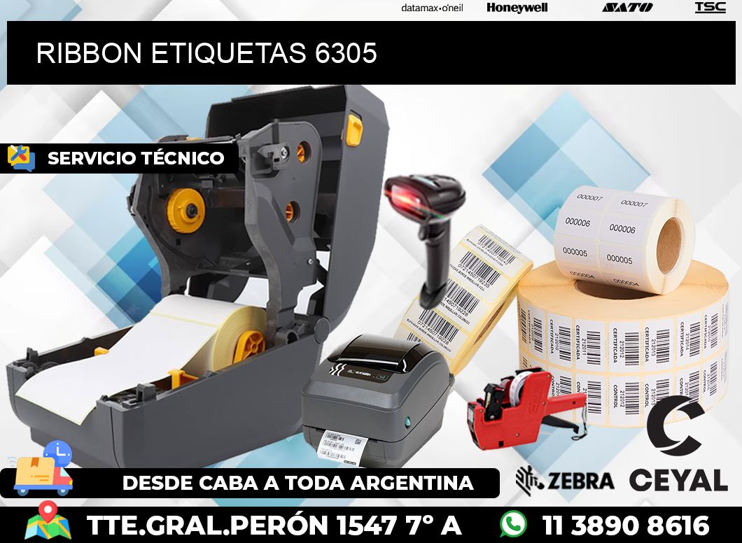 RIBBON ETIQUETAS 6305