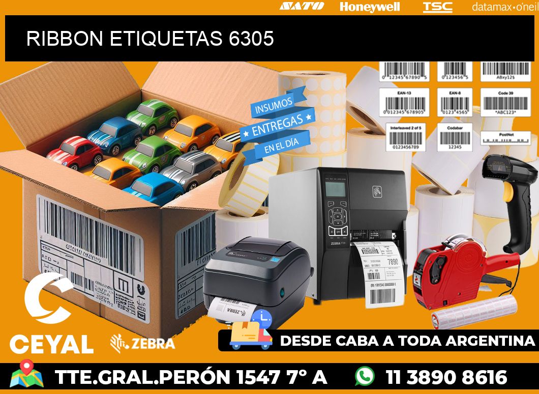 RIBBON ETIQUETAS 6305