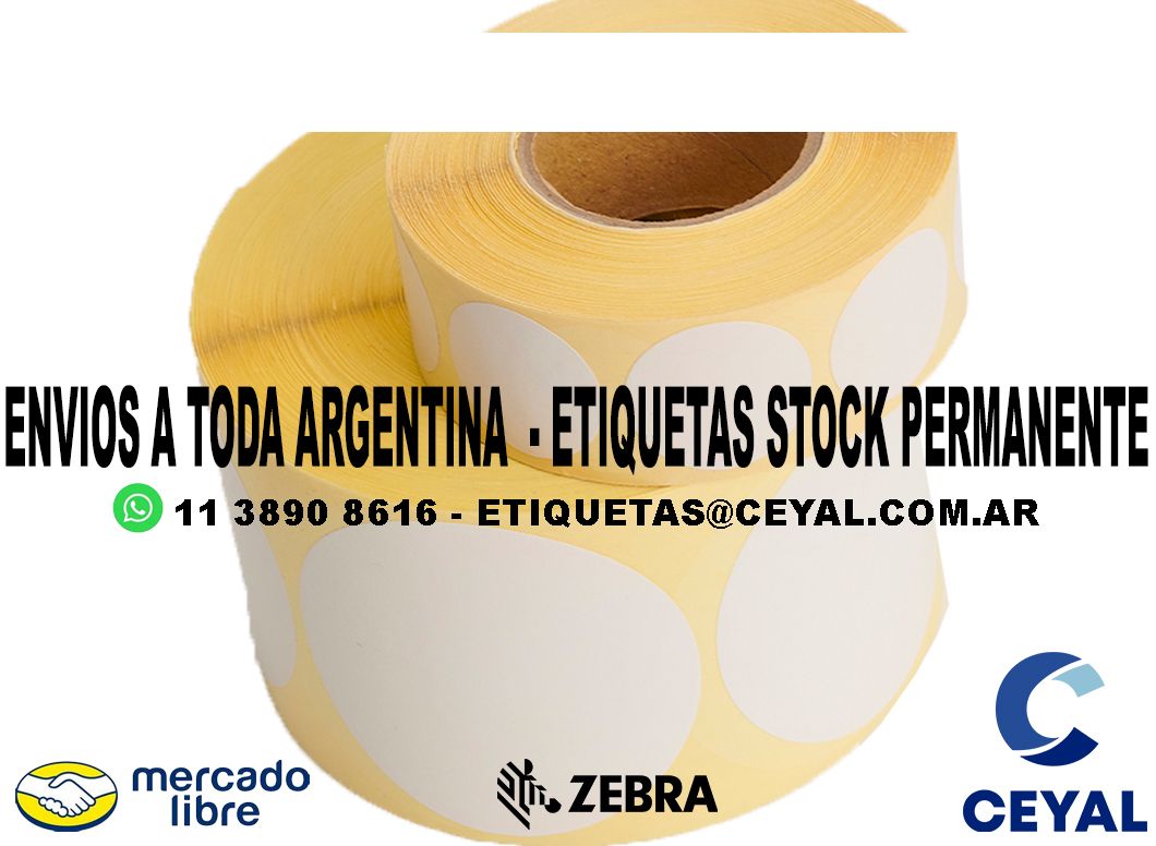 10 PACK DE ETIQUETAS 40 x 84 X 1300 UNIDADES