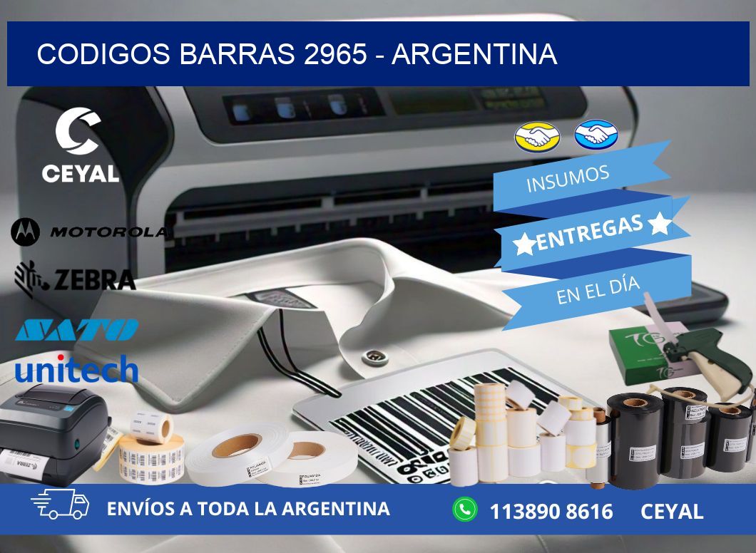 CODIGOS BARRAS 2965 - ARGENTINA