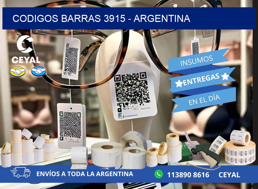 CODIGOS BARRAS 3915 - ARGENTINA