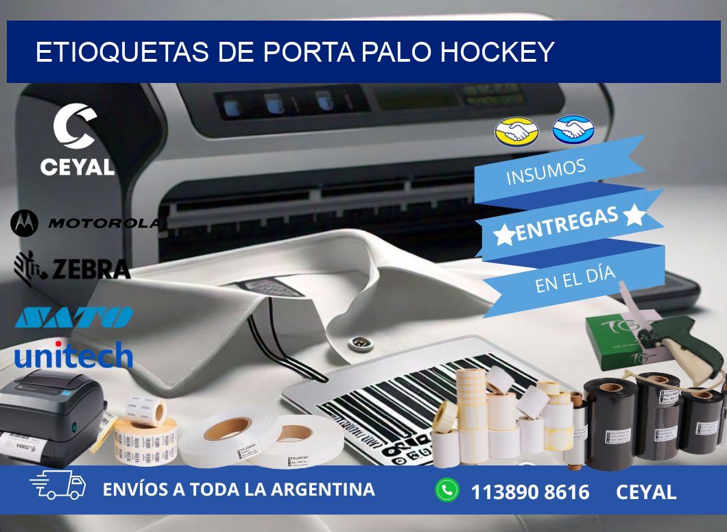 ETIOQUETAS DE PORTA PALO HOCKEY