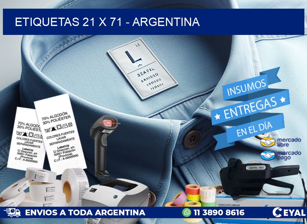 ETIQUETAS 21 x 71 – ARGENTINA