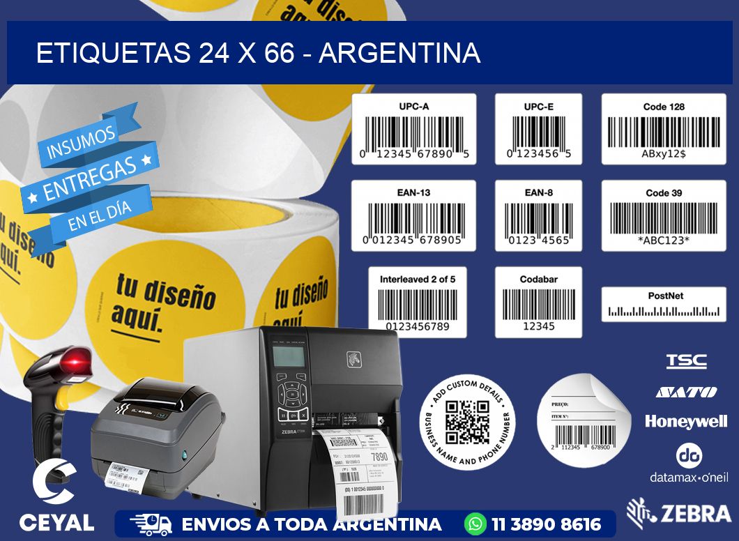 ETIQUETAS 24 x 66 - ARGENTINA