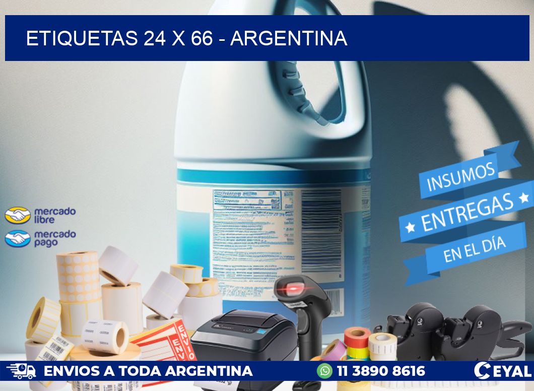 ETIQUETAS 24 x 66 - ARGENTINA