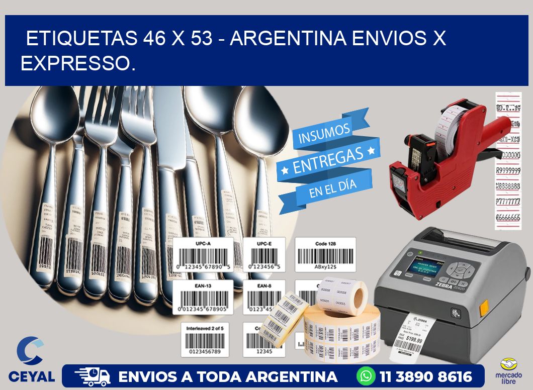 ETIQUETAS 46 x 53 – ARGENTINA ENVIOS X EXPRESSO.