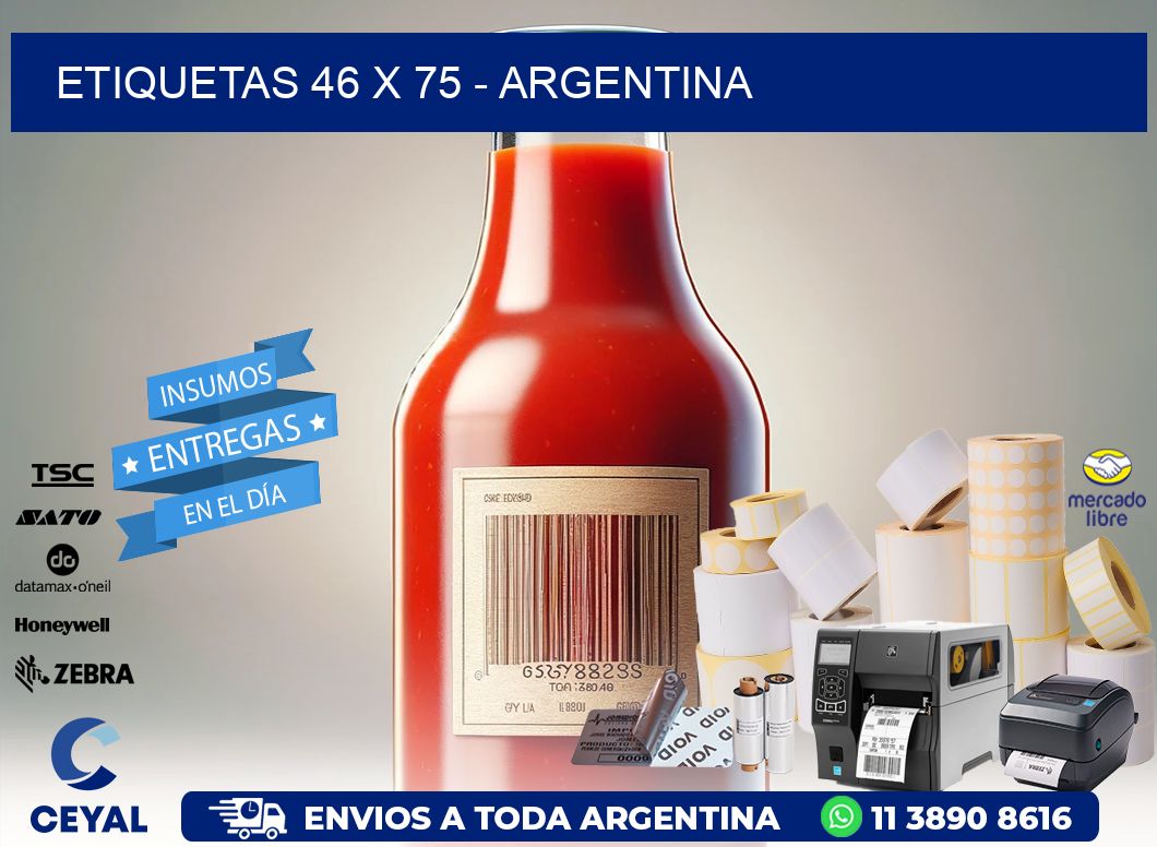 ETIQUETAS 46 x 75 - ARGENTINA