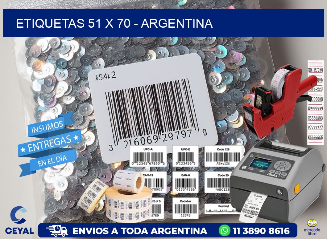 ETIQUETAS 51 x 70 - ARGENTINA