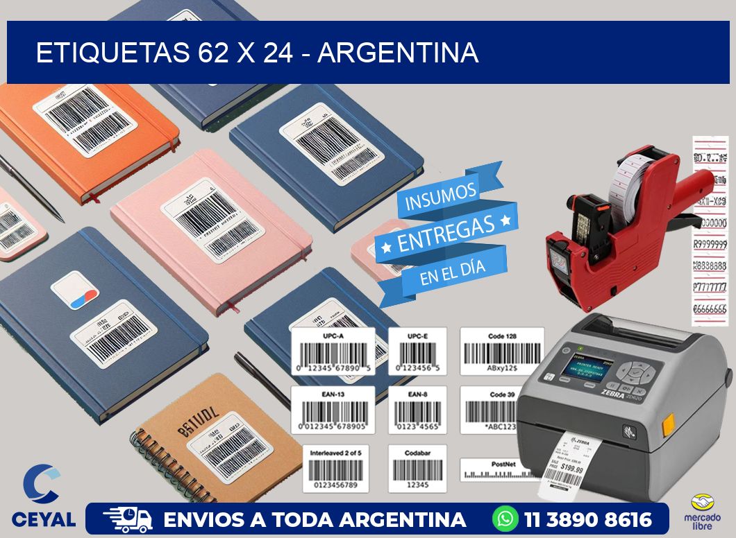 ETIQUETAS 62 x 24 - ARGENTINA