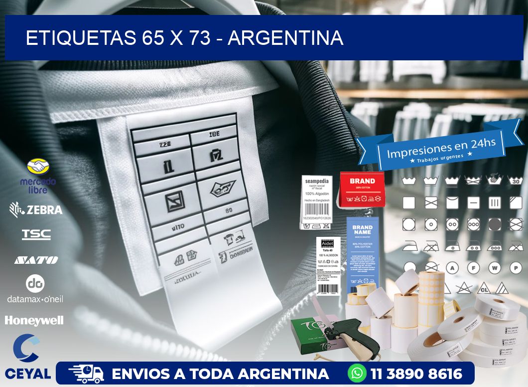 ETIQUETAS 65 x 73 - ARGENTINA