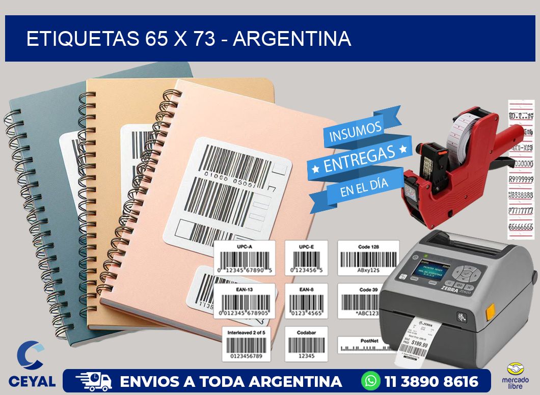 ETIQUETAS 65 x 73 - ARGENTINA