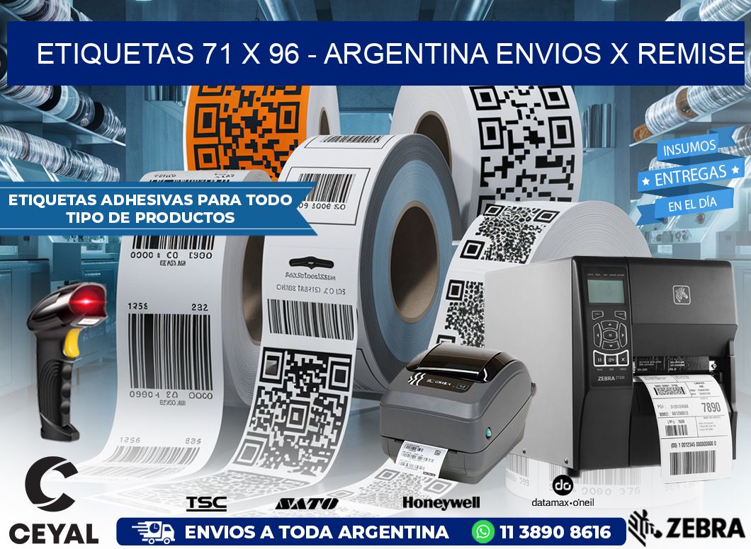 ETIQUETAS 71 x 96 – ARGENTINA ENVIOS X REMISE