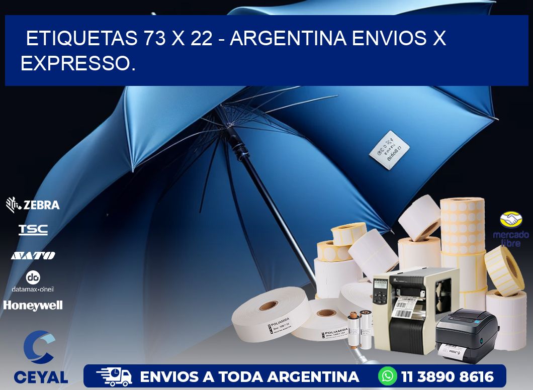 ETIQUETAS 73 x 22 - ARGENTINA ENVIOS X EXPRESSO.