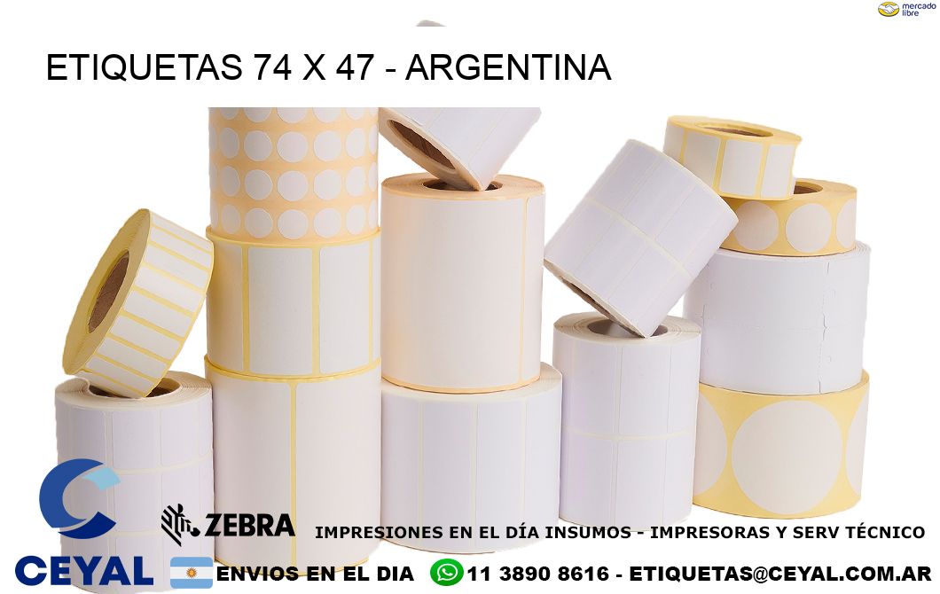 ETIQUETAS 74 x 47 - ARGENTINA