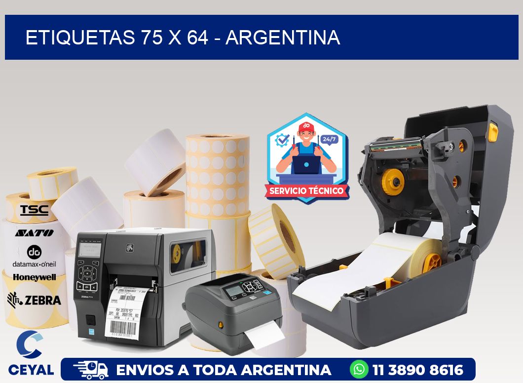 ETIQUETAS 75 x 64 - ARGENTINA